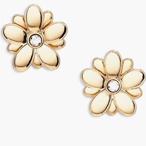 Nordstrom BaubleBar Gold Floral Earrings